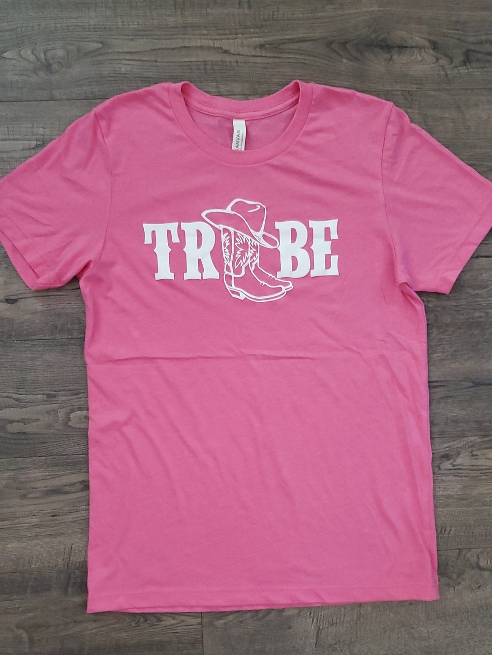 Bella Canvas Pink 'Tribe' Graphic Tee
